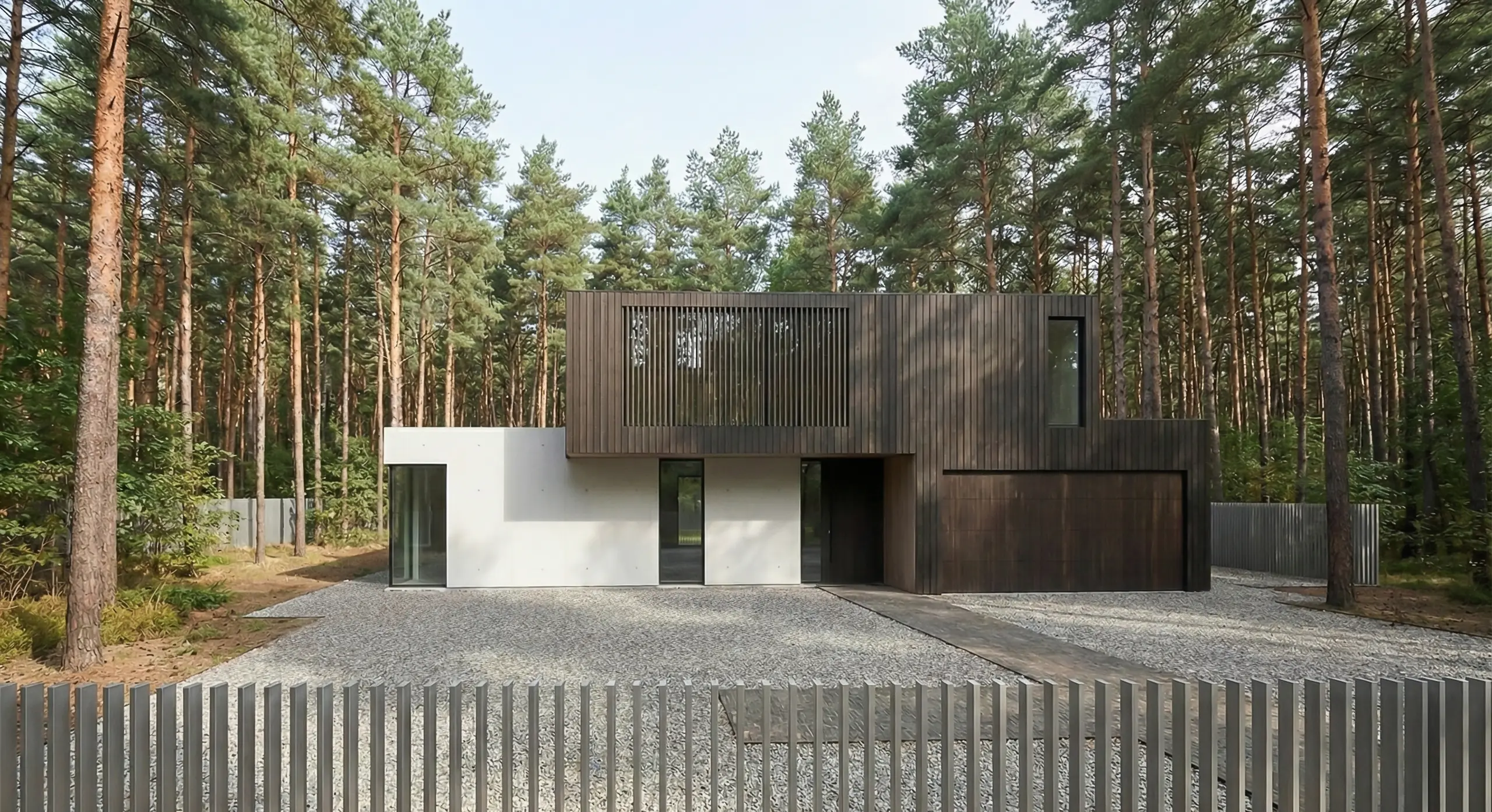 Nowoczesny dom jednorodzinny z betonu — projekt architektoniczny Warszawa