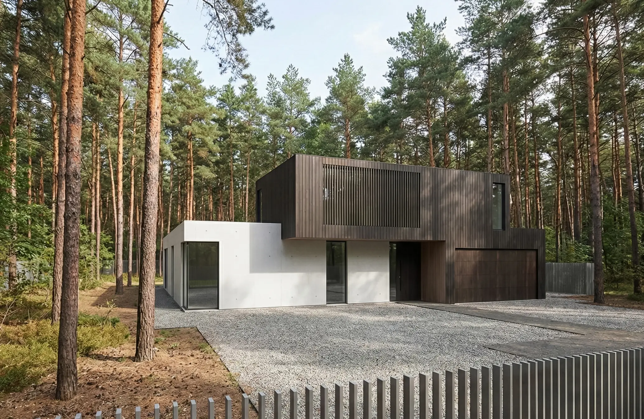 Indywidualny projekt nowoczesnego domu pod Warszawą — realizacja GIZM Architekci